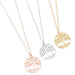 Wholesale stainless steel round skeleton tree of life necklace JDC-NE-SS007 Necklaces 双硕 Wholesale Jewelry JoyasDeChina Joyas De China