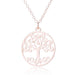 Wholesale stainless steel round skeleton tree of life necklace JDC-NE-SS007 Necklaces 双硕 Wholesale Jewelry JoyasDeChina Joyas De China