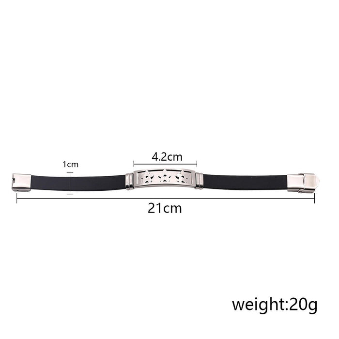 Wholesale stainless steel silicone bracelet JDC-BT-HongX004 Bracelet 宏祥 Wholesale Jewelry JoyasDeChina Joyas De China