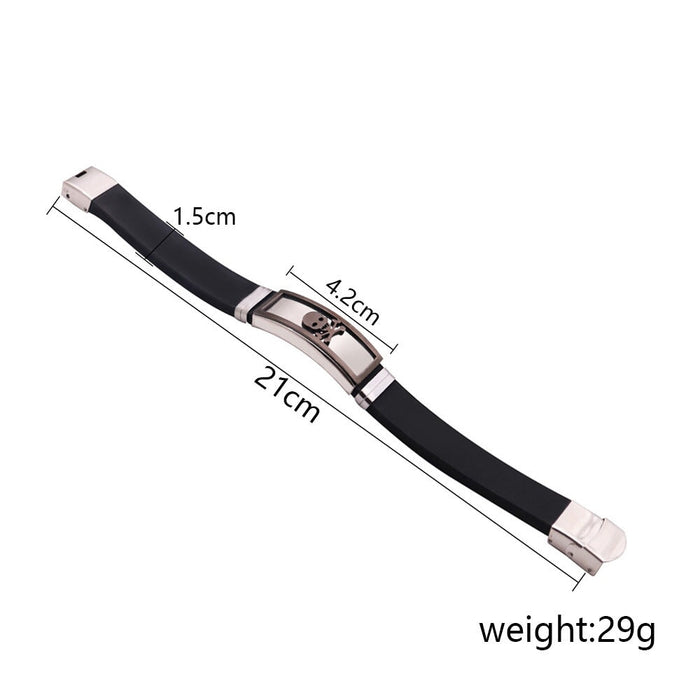 Wholesale stainless steel silicone bracelet JDC-BT-HongX007 Bracelet 宏祥 Wholesale Jewelry JoyasDeChina Joyas De China