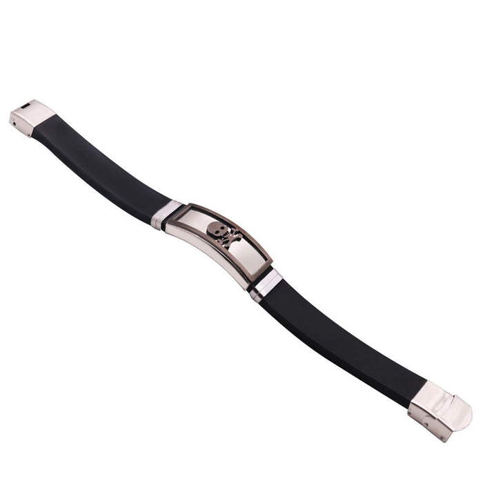 Wholesale stainless steel silicone bracelet JDC-BT-HongX007 Bracelet 宏祥 Wholesale Jewelry JoyasDeChina Joyas De China