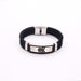 Wholesale stainless steel silicone bracelet JDC-BT-HongX007 Bracelet 宏祥 Wholesale Jewelry JoyasDeChina Joyas De China