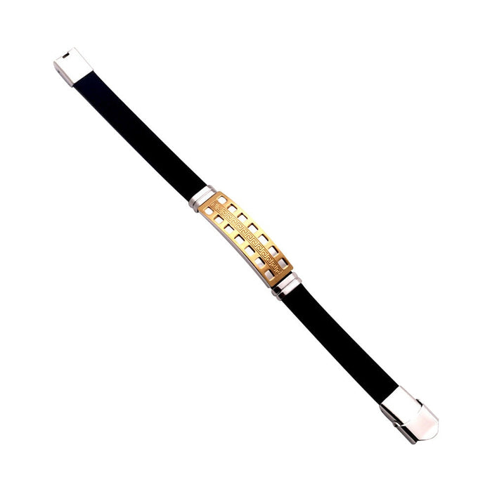 Wholesale stainless steel silicone bracelet JDC-BT-HongX008 Bracelet 宏祥 Wholesale Jewelry JoyasDeChina Joyas De China