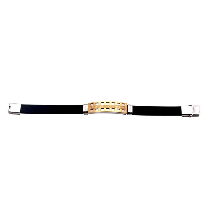 Wholesale stainless steel silicone bracelet JDC-BT-HongX008 Bracelet 宏祥 Wholesale Jewelry JoyasDeChina Joyas De China