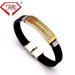 Wholesale stainless steel silicone bracelet JDC-BT-HongX008 Bracelet 宏祥 Wholesale Jewelry JoyasDeChina Joyas De China