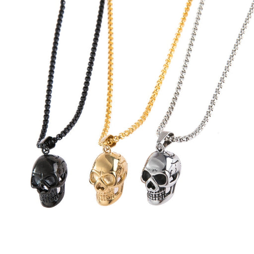 Wholesale Stainless Steel Skull Necklace JDC-NE-Saip001 Necklaces 赛蒲 Wholesale Jewelry JoyasDeChina Joyas De China