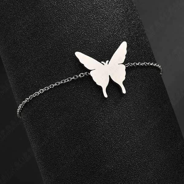 Bulk Jewelry Wholesale stainless steel smooth butterfly bracelet JDC-ST-L010 Wholesale factory from China YIWU China