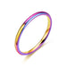 Wholesale stainless steel smooth couple rings JDC-RS-Dingc010 Rings 顶潮 color 5 Wholesale Jewelry JoyasDeChina Joyas De China