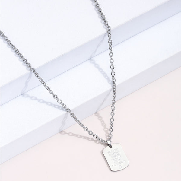 Wholesale Stainless Steel Square Pendant Necklace Sweater Chain JDC-NE-MiMeng012 Necklaces 米萌 Wholesale Jewelry JoyasDeChina Joyas De China