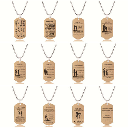 Wholesale Stainless Steel Thanksgiving Christmas Gift Necklace JDC-NE-GangGu005 Necklaces 钢古 Wholesale Jewelry JoyasDeChina Joyas De China