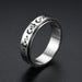 Wholesale Stainless Steel Titanium Steel Turnable Chain Rings JDC-RS-TS089 Rings 腾穗 6MM star 6 Wholesale Jewelry JoyasDeChina Joyas De China