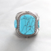 Wholesale Stainless Steel Turquoise Rings JDC-RS-MRD047 Rings 美日德 Wholesale Jewelry JoyasDeChina Joyas De China