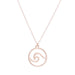 Wholesale Stainless Steel Wave Necklace JDC-NE-SS005 Necklaces 双硕 rose gold Wholesale Jewelry JoyasDeChina Joyas De China