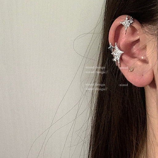 Wholesale Star Ear Clip Ear Clip JDC-ES-ChiH004 Earrings 池豪 Wholesale Jewelry JoyasDeChina Joyas De China