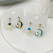 Wholesale star moon astronaut asymmetric S925 silver needle Earrings JDC-ES-HZQ009 Earrings 青之荷 Wholesale Jewelry JoyasDeChina Joyas De China
