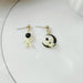 Wholesale star moon astronaut asymmetric S925 silver needle Earrings JDC-ES-HZQ009 Earrings 青之荷 Wholesale Jewelry JoyasDeChina Joyas De China