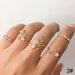 Wholesale Star Moon Diamond Heart Pearl Leaf 10 Piece Set Alloy Ring JDC-RS-F083 Rings 韩之尚 Wholesale Jewelry JoyasDeChina Joyas De China