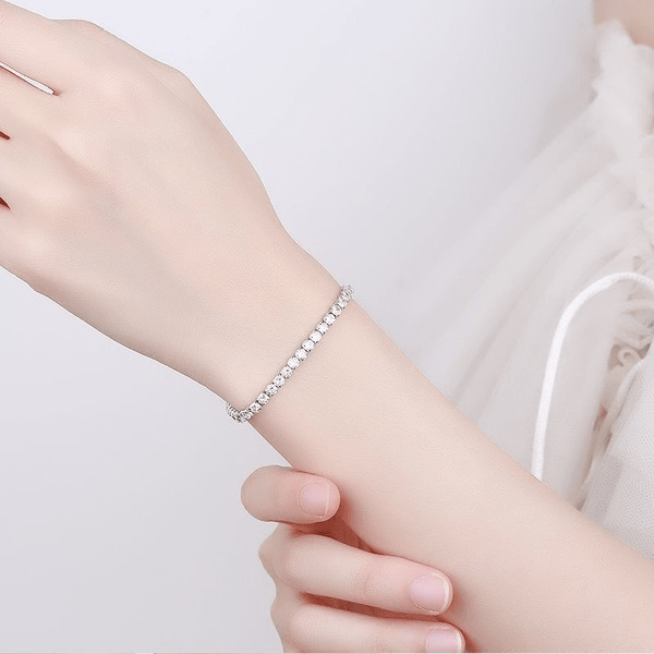 Wholesale sterling silver Zircon Bracelet JDC-BT-BLX002 Bracelet 宝来兴 Wholesale Jewelry JoyasDeChina Joyas De China