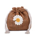 Wholesale straw knitted small flower weaving cross-body bag JDC-SD-MJ001 Shoulder bag 麦嘉 brown Wholesale Jewelry JoyasDeChina Joyas De China