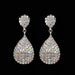 Wholesale studded zirconium silver plated earrings JDC-ES-ZHONGW013 Earrings 众薇 Wholesale Jewelry JoyasDeChina Joyas De China