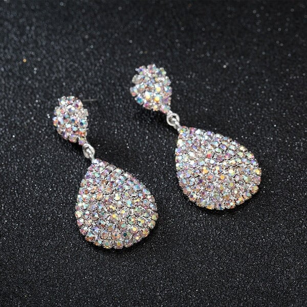 Wholesale studded zirconium silver plated earrings JDC-ES-ZHONGW013 Earrings 众薇 Wholesale Jewelry JoyasDeChina Joyas De China