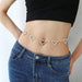 Wholesale Summer Bikini Beach Silver Plated Rhinestone Waist Chain JDC-BJ-TZ002 Body Jewelry 天缀 Wholesale Jewelry JoyasDeChina Joyas De China
