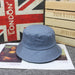 Wholesale Summer Cotton Solid Color Hats JDC-FH-Hanc007 Fashionhat 涵承 blue adjustable Wholesale Jewelry JoyasDeChina Joyas De China