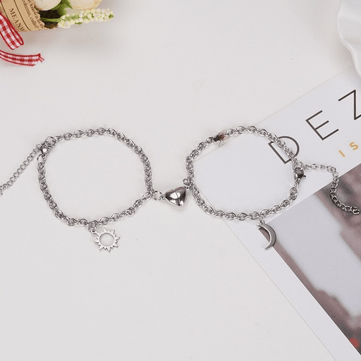 Wholesale Sun and Moon Magnetic Alloy Couple Bracelet JDC-BT-Yongy001 Bracelet 永依 Wholesale Jewelry JoyasDeChina Joyas De China