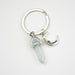 Wholesale Sun Moon Natural Stone Hexagon Pillar Crystal Couple Alloy Keychain JDC-KC-SiShuo001 Keychains 思硕 Blue Moon Wholesale Jewelry JoyasDeChina Joyas De China