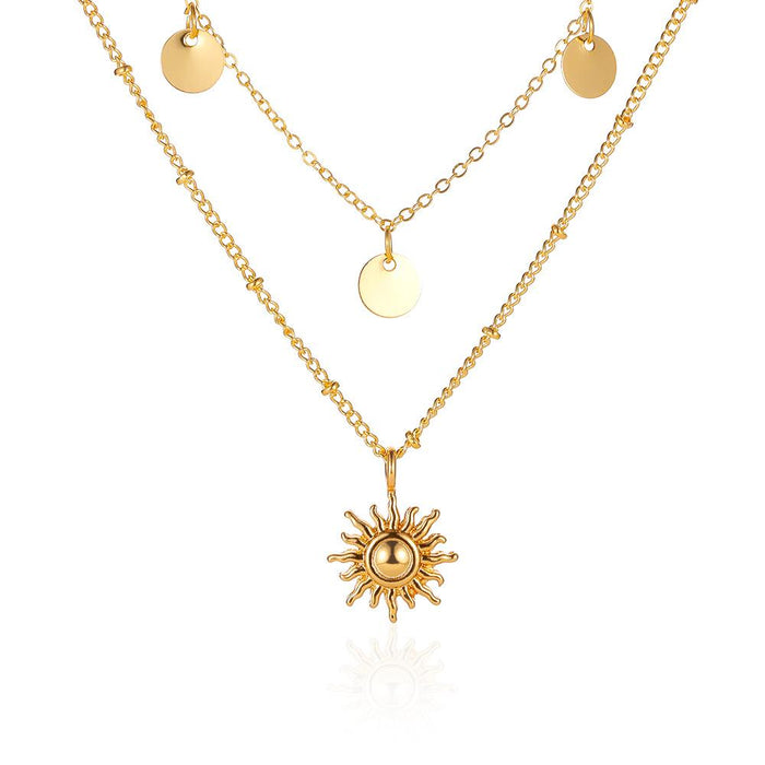 Bulk Jewelry Wholesale sun Necklace JDC-NE-A346 Wholesale factory from China YIWU China