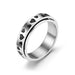 Wholesale Sun Star Moon Trick Cat rotatable stainless steel ring JDC-RS-ts095 Rings 腾穗 6mm peach heart No. 6 Wholesale Jewelry JoyasDeChina Joyas De China