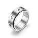 Wholesale Sun Star Moon Trick Cat rotatable stainless steel ring JDC-RS-ts095 Rings 腾穗 8MM weather No. 6 Wholesale Jewelry JoyasDeChina Joyas De China