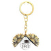 Wholesale Sunflower Graduation Season Electroplated Metal Keychain JDC-KC-GangGu019 Keychains 钢古 T00052 Wholesale Jewelry JoyasDeChina Joyas De China