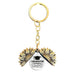 Wholesale Sunflower Graduation Season Electroplated Metal Keychain JDC-KC-GangGu019 Keychains 钢古 T00056 Wholesale Jewelry JoyasDeChina Joyas De China