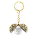 Wholesale Sunflower Graduation Season Electroplated Metal Keychain JDC-KC-GangGu019 Keychains 钢古 T00058 Wholesale Jewelry JoyasDeChina Joyas De China