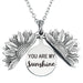 Wholesale Sunflower Open Stainless Steel Graduation Season Necklace MOQ≥2 JDC-NE-GangGu003 Necklaces 钢古 MOQ2 T00001 silver Wholesale Jewelry JoyasDeChina Joyas De China