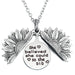 Wholesale Sunflower Open Stainless Steel Graduation Season Necklace MOQ≥2 JDC-NE-GangGu003 Necklaces 钢古 MOQ2 T00003 silver Wholesale Jewelry JoyasDeChina Joyas De China