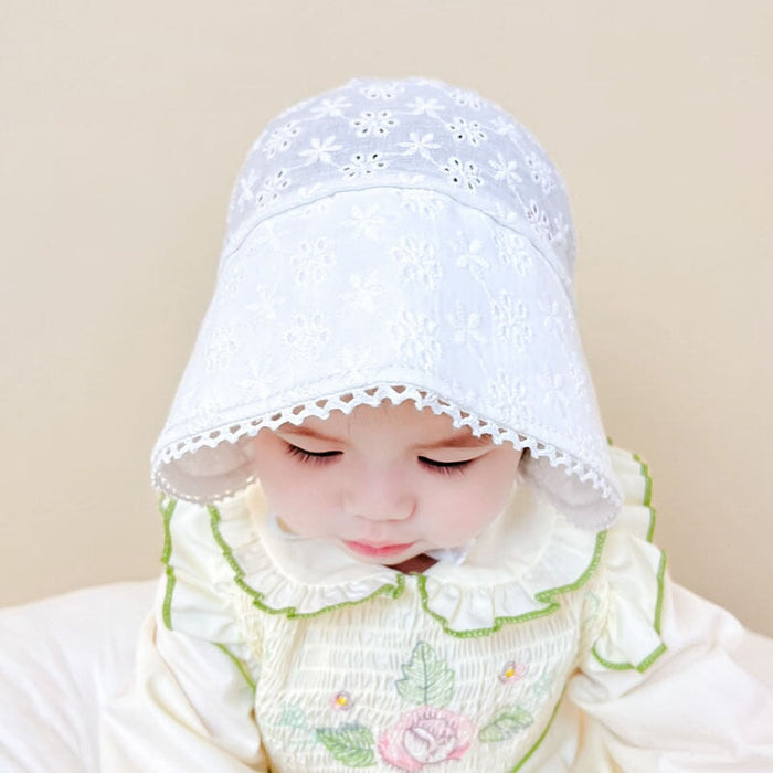 Wholesale sunscreen baby cotton hat thin lace shade palace hat JDC-FH-GSYH194 Fashionhat 予画 Wholesale Jewelry JoyasDeChina Joyas De China