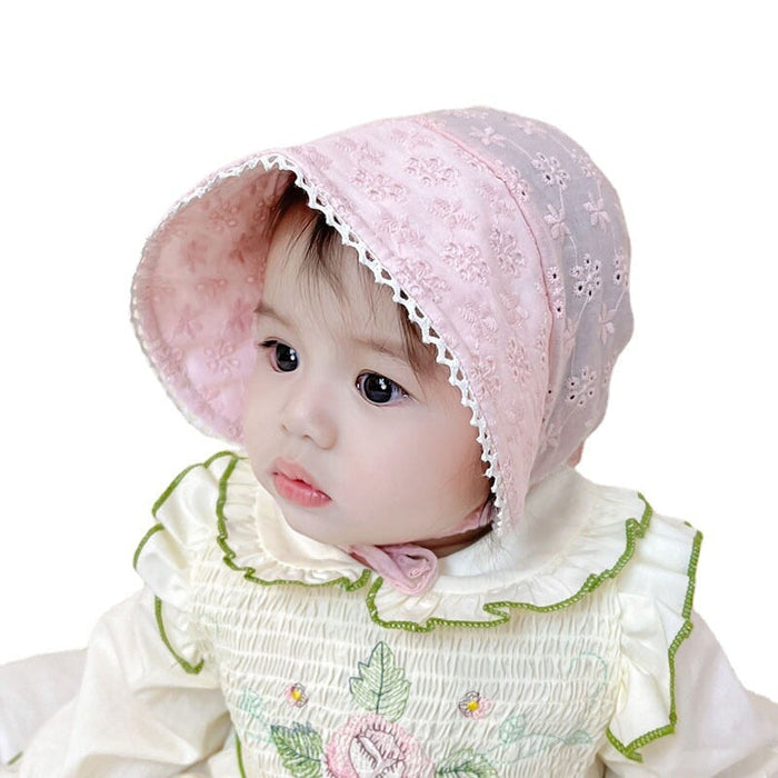 Wholesale sunscreen baby cotton hat thin lace shade palace hat JDC-FH-GSYH194 Fashionhat 予画 Wholesale Jewelry JoyasDeChina Joyas De China