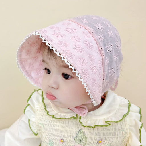 Wholesale sunscreen baby cotton hat thin lace shade palace hat JDC-FH-GSYH194 Fashionhat 予画 pink circumference 45CM Wholesale Jewelry JoyasDeChina Joyas De China