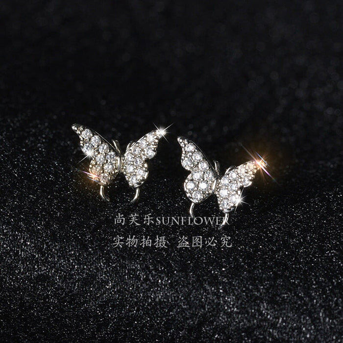 Wholesale super Fairy Butterfly minority stainless steel earrings JDC-ES-RXSFL012 Earrings 尚芙乐 Wholesale Jewelry JoyasDeChina Joyas De China