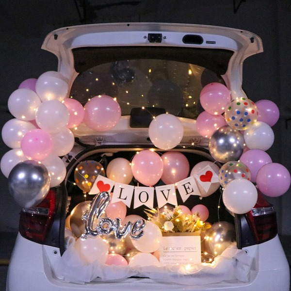 Wholesale Surprise Proposal Latex/Aluminum Film Balloon Set Confession Decoration Trunk JDC-BL-Qih001 祺惠 Wholesale Jewelry JoyasDeChina Joyas De China