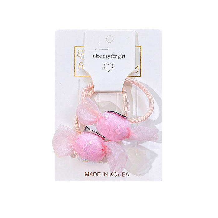 Wholesale sweet and lovely candy girl ball head Hair Scrunchies JDC-HS-GSHX057 Hair Scrunchies 恒曦 2#pink Wholesale Jewelry JoyasDeChina Joyas De China