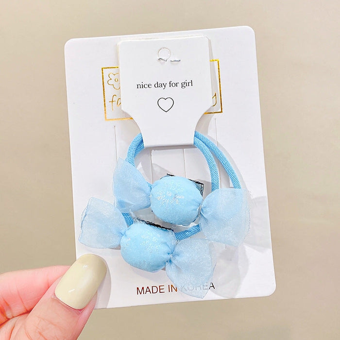 Wholesale sweet and lovely candy girl ball head Hair Scrunchies JDC-HS-GSHX057 Hair Scrunchies 恒曦 5#bule Wholesale Jewelry JoyasDeChina Joyas De China