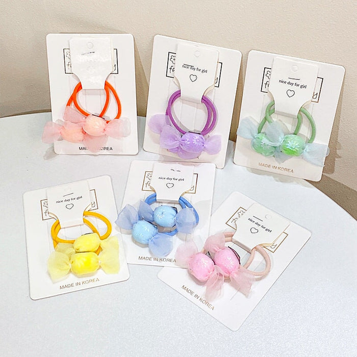Wholesale sweet and lovely candy girl ball head Hair Scrunchies JDC-HS-GSHX057 Hair Scrunchies 恒曦 Wholesale Jewelry JoyasDeChina Joyas De China