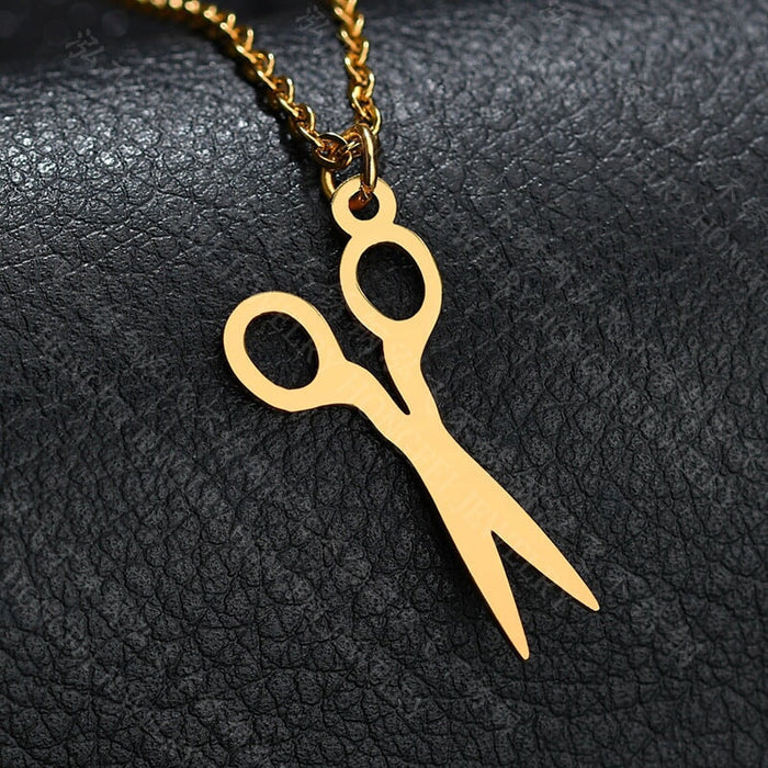 Wholesale Syringe Nurse Cap Gold Plated Doctor Stainless Steel Necklace JDC-NE-HF002 Necklaces 泓飞 Wholesale Jewelry JoyasDeChina Joyas De China