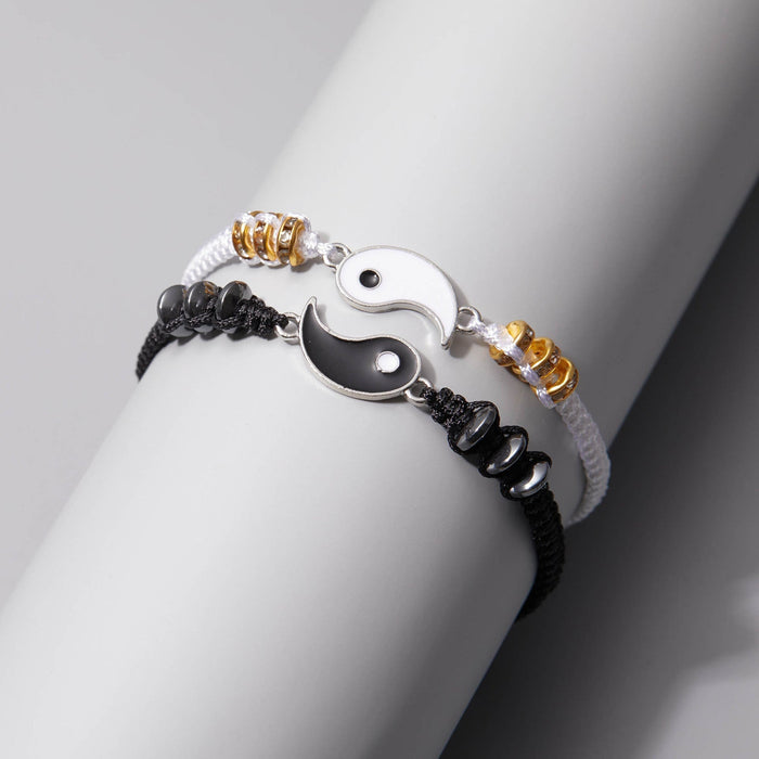 Wholesale Tai Chi Yin Yang Plating Alloy Bracelet JDC-BT-YinH001 Bracelet 颖皓 Wholesale Jewelry JoyasDeChina Joyas De China