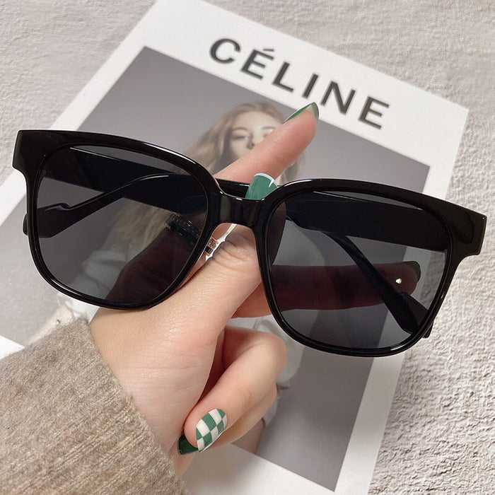 Wholesale Tan Yellow large frame anti UV driving Sunglasses JDC-SG-JinF039 Sunglasses 季丰 BLACK Wholesale Jewelry JoyasDeChina Joyas De China