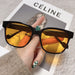 Wholesale Tan Yellow large frame anti UV driving Sunglasses JDC-SG-JinF039 Sunglasses 季丰 yellow Wholesale Jewelry JoyasDeChina Joyas De China