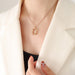Wholesale Taoxin geometric titanium steel square clavicle chain JDC-NE-MiLi008 necklaces 谜丽 P636-steel1 Wholesale Jewelry JoyasDeChina Joyas De China